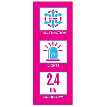 Barbie Pink RC Convertible with Lights - Kids Ages 3+