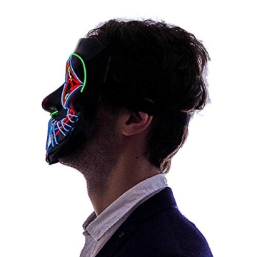 JOYIN Halloween LED Scary Mask Glow in the Dark Costume