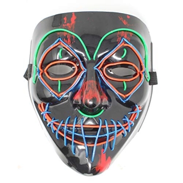 JOYIN Halloween LED Scary Mask Glow in the Dark Costume