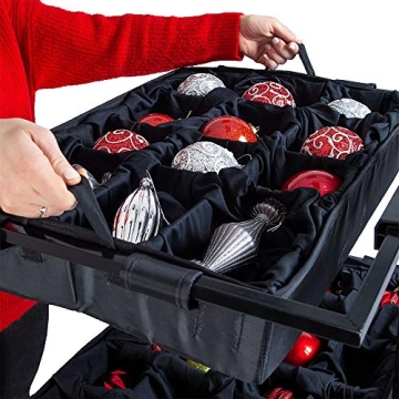 Versatile 120-Ornament Telescoping Storage Box
