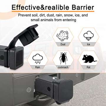 SINGARO 2-Inch Hitch Cover for Trailer & Towing Accessories