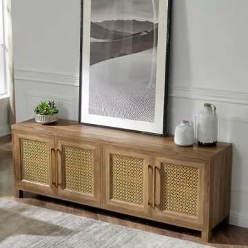 Stylish Mid Century Modern TV Stand for 75 Inch TVs
