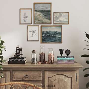 Boho Art Deco Victoria Picture Bathroom Wall Art Set