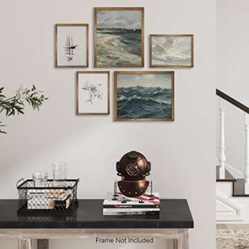 Boho Art Deco Victoria Picture Bathroom Wall Art Set