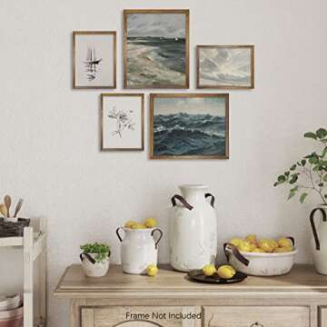 Boho Art Deco Victoria Picture Bathroom Wall Art Set