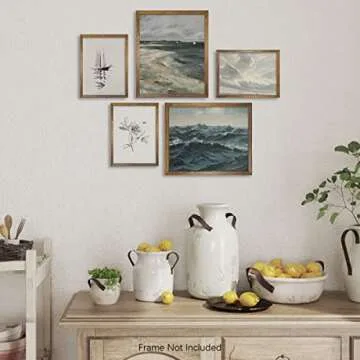 Boho Art Deco Victoria Picture Bathroom Wall Art Set