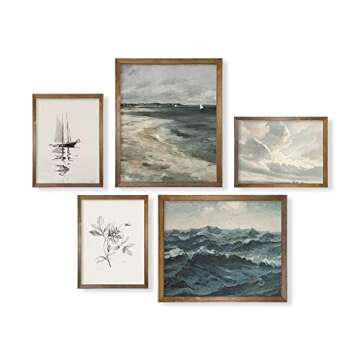 Boho Art Deco Victoria Picture Bathroom Wall Art Set