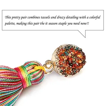 Colorful Layered Tassel Earrings - Me&Hz Fashion Jewelry