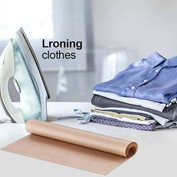 Teflon Heat Transfer Paper, YGDZ 5pcs 16 x 24 inch Teflon Heat Press Transfer Sheet Non Stick Heat Resistant Craft Mat Barbecue Grill Baking Mat