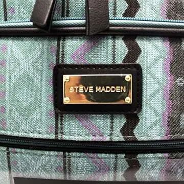 Steve Madden Unisex-Adult (Luggage only) Carry on Bag with Spinner Wheels, Legends Turquoise, 20in