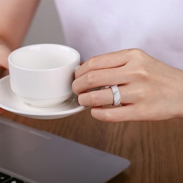 Egnaro Women's Breathable Silicone Wedding Band - Stylish & Safe