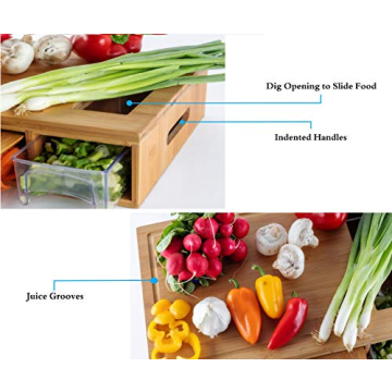 Bamboo Land Eco-Friendly Cutting Board with Storage