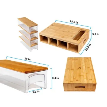 Bamboo Land Eco-Friendly Cutting Board with Storage