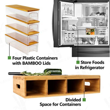 Bamboo Land Eco-Friendly Cutting Board with Storage