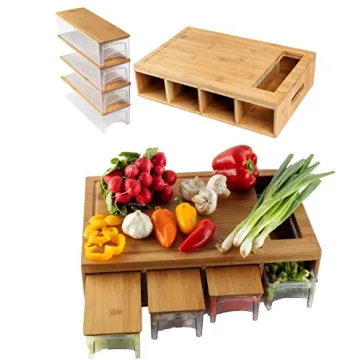 Bamboo Land Eco-Friendly Cutting Board with Storage