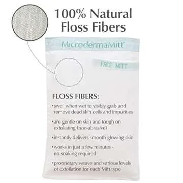 MicrodermaMitt Deep Exfoliating Mitt Scrub for Face, Lips & Neck - Dead Skin & Blackheads Remover - Gentle Facial Scrubber - Exfoliator Glove for Shower - Women Skin Care