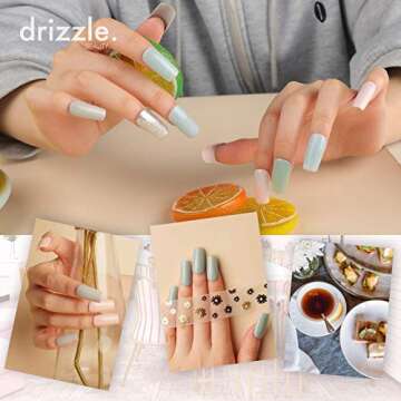 DRIZZLE. BEAUTY Gel Nail Polish Set 20 Colors, Soak Off Nail Gel Fall Winter Blue Glitter Colors Long Lasting Long Lasting for Nail Art Salon Design Set. UV LED Lamp Needed
