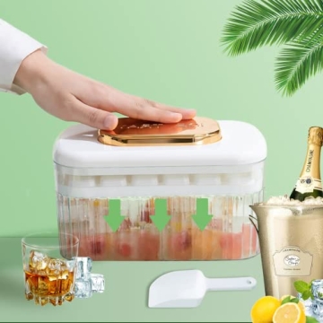 ZZWILLB Stackable Silicone Ice Trays for Easy Freezing