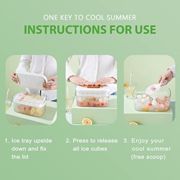 ZZWILLB Stackable Silicone Ice Trays for Easy Freezing