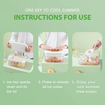 ZZWILLB Stackable Silicone Ice Trays for Easy Freezing