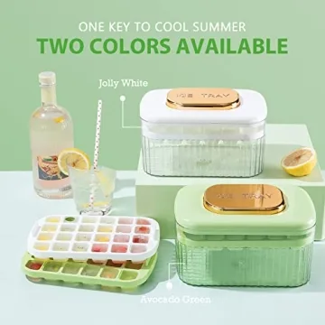 ZZWILLB Stackable Silicone Ice Trays for Easy Freezing