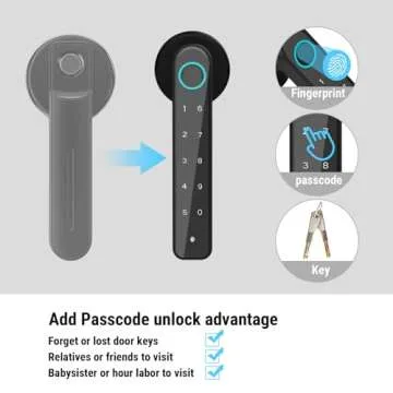 Advanced Secustone Fingerprint Door Lock for Homes & Offices