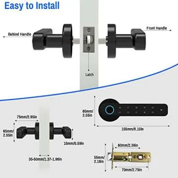 Advanced Secustone Fingerprint Door Lock for Homes & Offices