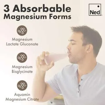 Ned - Mellö Magnesium Superblend - Magnesium Powder Unflavored Supplement Drink Mix with All Natural Magnesium Glycinate and L Theanine, Supports Cognitive Function, Sleep, Calm 10 Servings