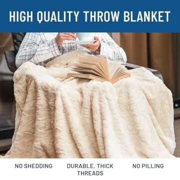 Everlasting Comfort Faux Fur Throw Blanket - Cozy and Luxurious