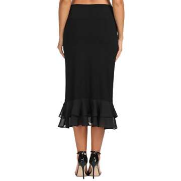 GRACE KARIN Women’s Half Slips 1960s Retro Below Knee Length Dress Lace Underskirt Extender (Black...