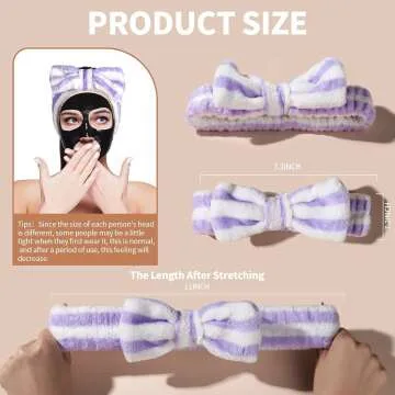 Teenitor Makeup Headbands - 5 Spa & Face Washing Styles