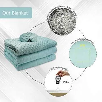 Weighted Blanket 3 Piece Comfort Set for Adults