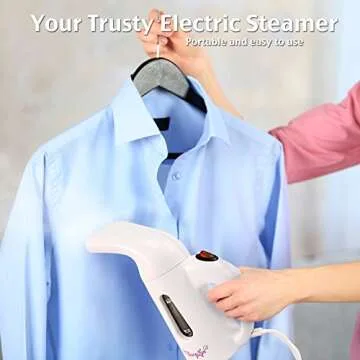 Apartment Essentials for First Apartment, Travel Steamer for Clothes, Compact & Portable Steamer, Handheld Steamer, Garment Steamer, College Dorm Room Essentials, Travel Garment Steamer