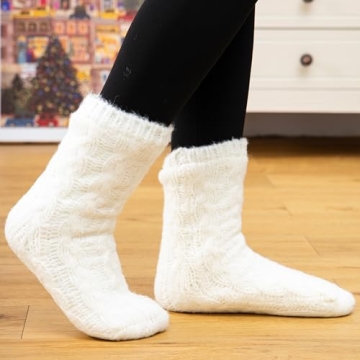 Gealaek Cozy Slipper Socks Non-Slip Warm Winter Wear