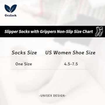 Gealaek Cozy Slipper Socks Non-Slip Warm Winter Wear