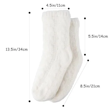 Gealaek Cozy Slipper Socks Non-Slip Warm Winter Wear