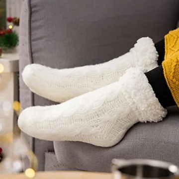Gealaek Cozy Slipper Socks Non-Slip Warm Winter Wear