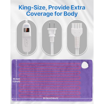 RENPHO XL Heating Pad for Back Pain Relief and Comfort