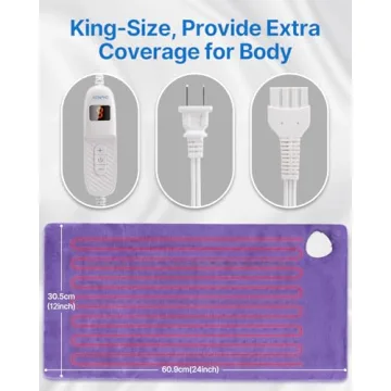 RENPHO XL Heating Pad for Back Pain Relief and Comfort