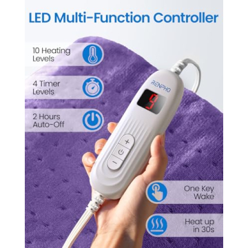 RENPHO XL Heating Pad for Back Pain Relief and Comfort