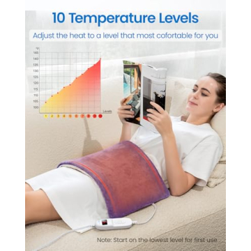 RENPHO XL Heating Pad for Back Pain Relief and Comfort