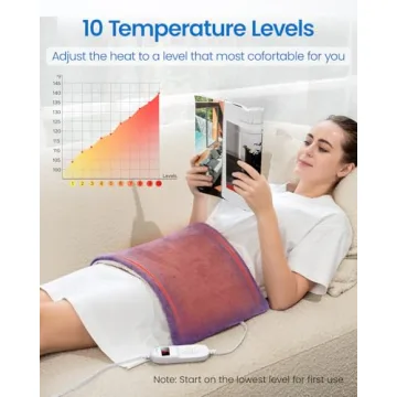 RENPHO XL Heating Pad for Back Pain Relief and Comfort
