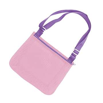 UTTPLL Mesh Beach Bag for Kids Quick Dry Beach Accessories Vacation Trip Toddler Seashell Collecting...