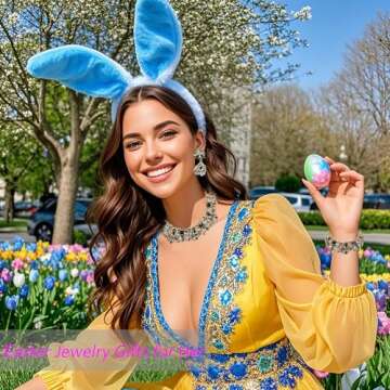 Stunning NABROJ Indian Black and Gold Jewelry Set for Women - Rhinestone Earrings and Bracelet - Ele...