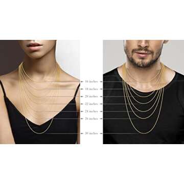 Miabella Italian 925 Sterling Silver, 18K Gold Plated 1.5mm Diamond-Cut Rope Chain Necklace for Women Men | Made in Italy (yellow-gold-plated-silver, Length 22 Inches (men's average length))