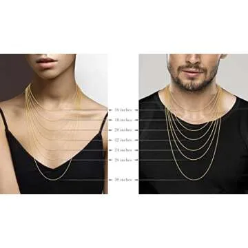 Miabella Italian 925 Sterling Silver, 18K Gold Plated 1.5mm Diamond-Cut Rope Chain Necklace for Women Men | Made in Italy (yellow-gold-plated-silver, Length 22 Inches (men's average length))