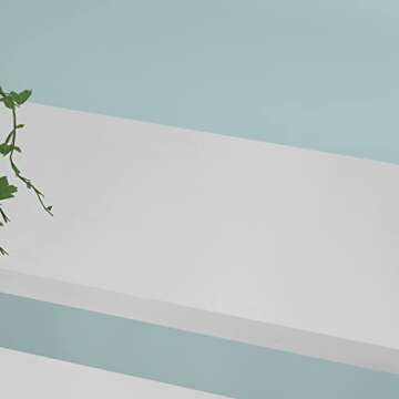 HSH 5 Tier Tall White Bookshelf, Metal and Wood Storage Book Shelves for Bedroom Living Room Office, Modern Large White Bookcases and Bookshelves 5 Shelf, Farmhouse Open Vertical Display Book Shelf