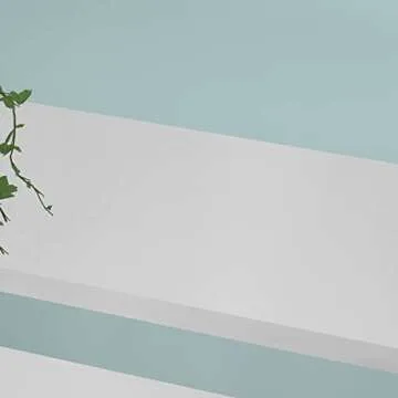 HSH 5 Tier Tall White Bookshelf, Metal and Wood Storage Book Shelves for Bedroom Living Room Office, Modern Large White Bookcases and Bookshelves 5 Shelf, Farmhouse Open Vertical Display Book Shelf