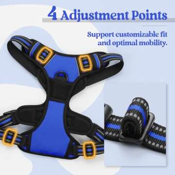 No Pull Dog Harness for Medium Breeds - Comfort & Control