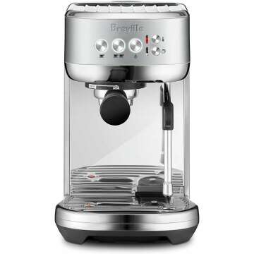 Breville Bambino Plus Espresso Machine - Brushed Stainless Steel, Perfect Coffee at Home